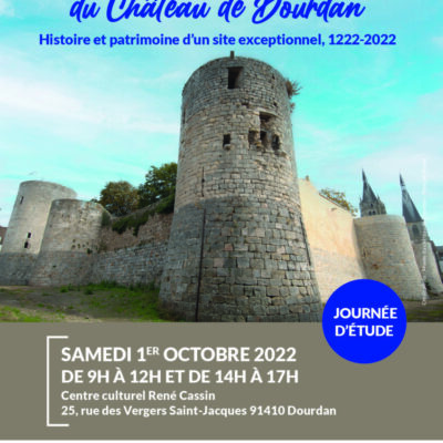 Affiche-Journee-etudes-Colloque Musee-chateau-Dourdan-octobre