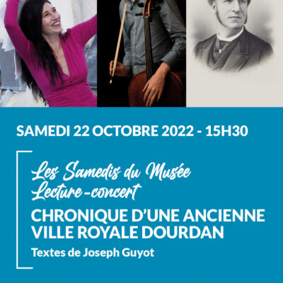 trois portraits et le texte lecture-concert samedi 22 octobre 2022 à 15h30